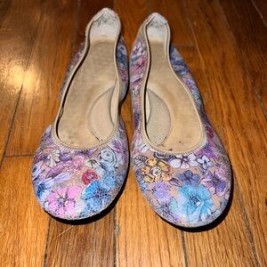 Hush Puppies Womens Chaste Ballet Flats Floral Size 8